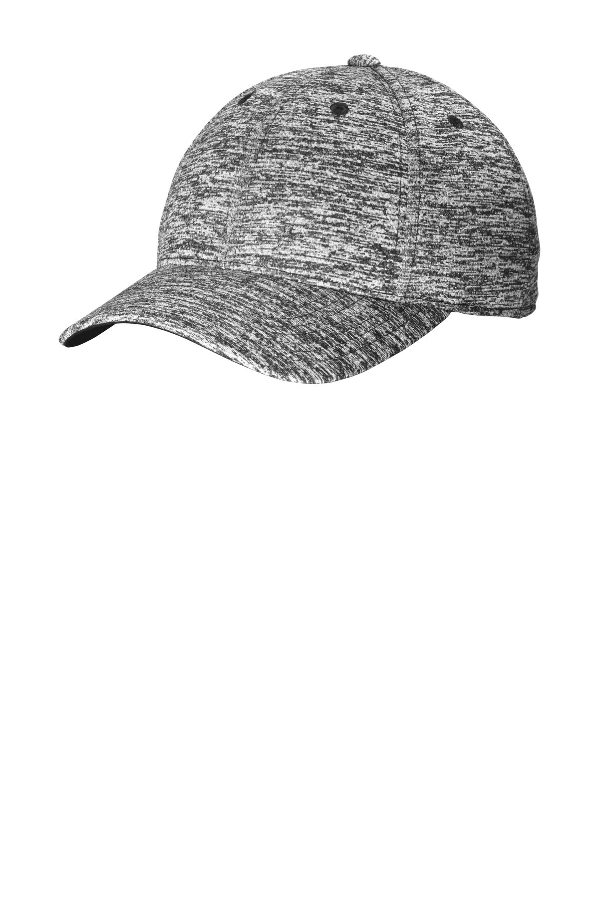 Sport-Tek PosiCharge Electric Heather Cap - Black Electric