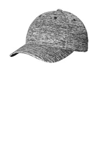Sport-Tek PosiCharge Electric Heather Cap - Black Electric