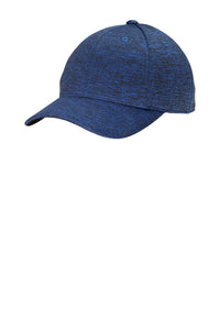 Sport-Tek PosiCharge Electric Heather Cap - Dark Royal-Black Electric
