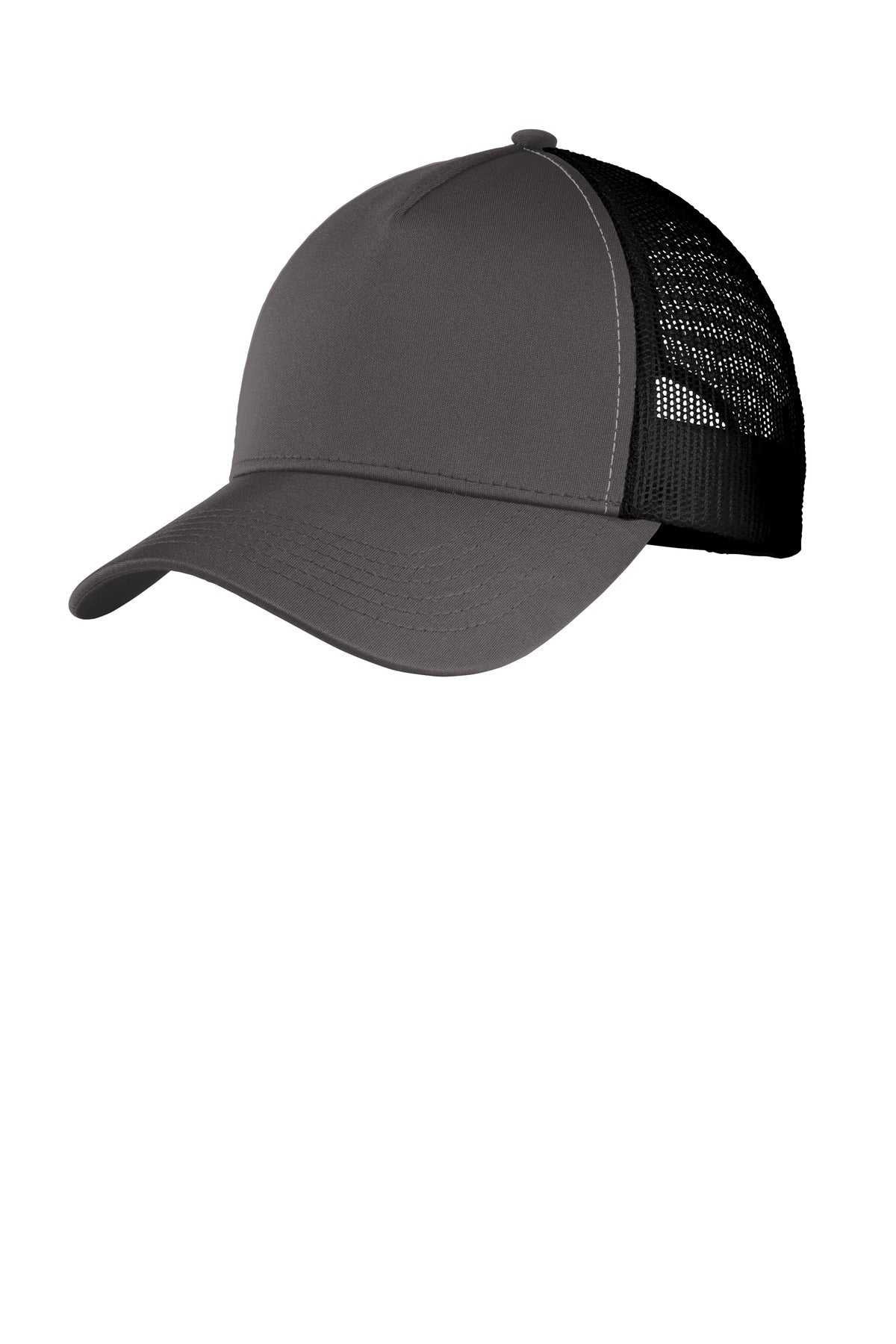Sport-Tek  PosiCharge  Competitor  Mesh Back Cap - Iron Grey/ Black