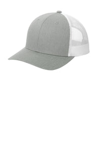 Sport-Tek YP Classics Retro Trucker Cap - Heather Grey/ White