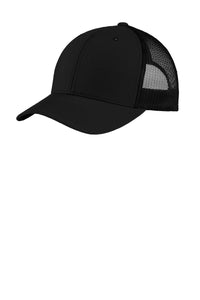 Sport-Tek YP Classics Retro Trucker Cap - Black/ Black