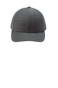 Sport-Tek  YP Classics  Curve Bill Snapback Cap - Dark Heather Grey