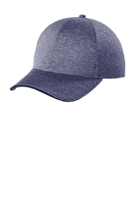 Sport-Tek  Contender  Snapback Cap - True Navy Heather/ True Navy