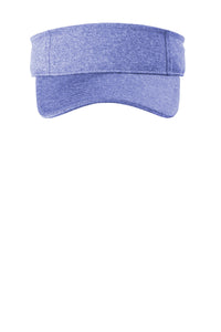 DISCONTINUED Sport-Tek  Contender  Visor - True Royal Heather/ True Royal Heather