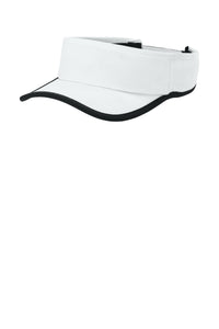 Sport-Tek Repeat Visor STC57 - White/ Black
