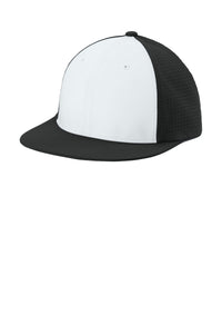 Sport-Tek Pro-Cut Stretch-Tek Cap STC64 - White/ Black/ Black