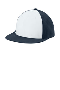 Sport-Tek Pro-Cut Stretch-Tek Cap STC64 - White/ True Navy/ True Navy