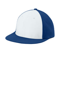 Sport-Tek Pro-Cut Stretch-Tek Cap STC64 - White/ True Royal/ True Royal
