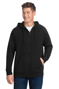 Sport-Tek Drive Fleece Hooded Full-Zip STF201 - Black
