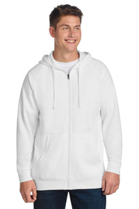 Sport-Tek Drive Fleece Hooded Full-Zip STF201 - White