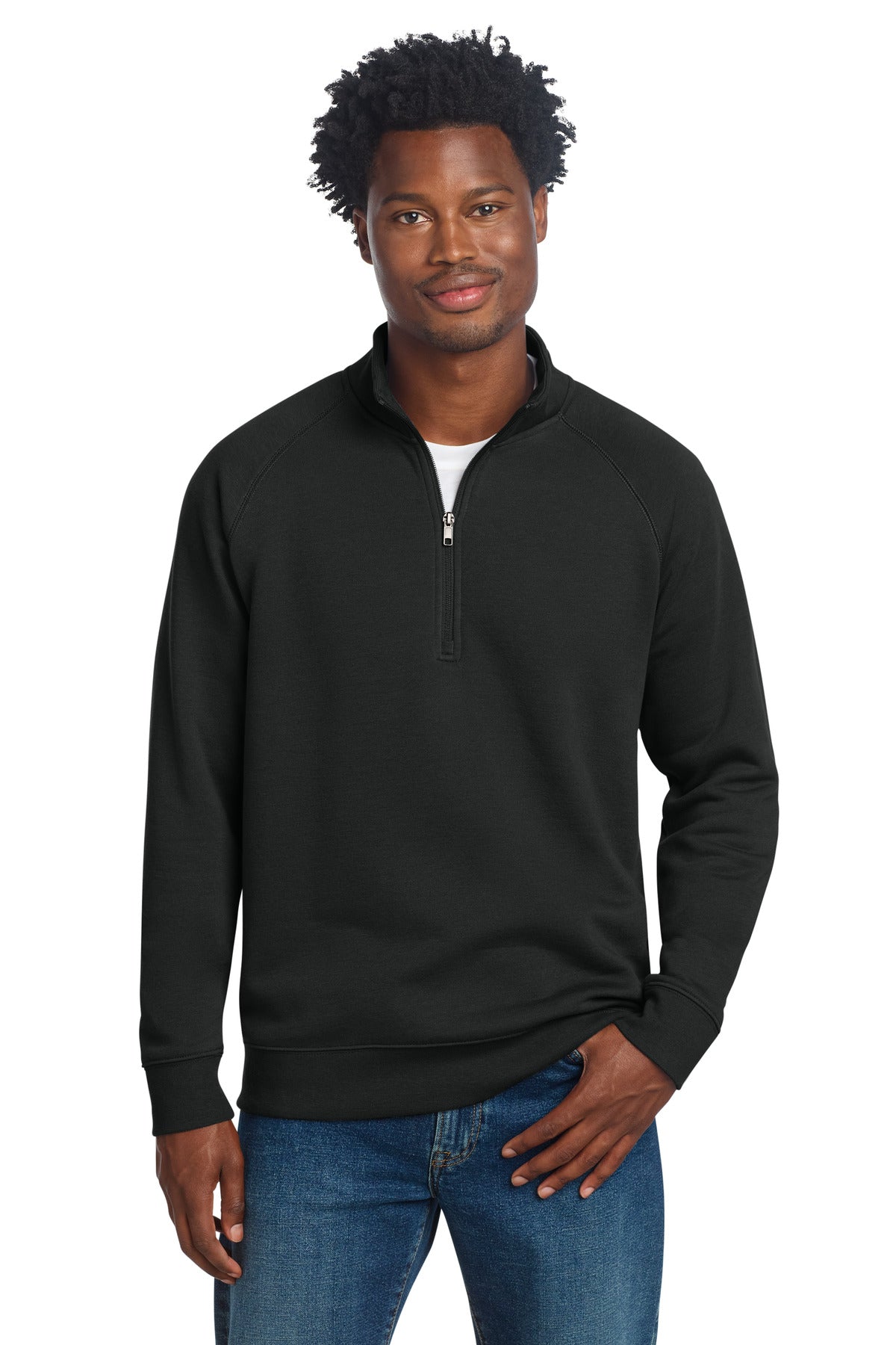 Sport-Tek Drive Fleece 1/4-Zip Pullover STF202 - Black