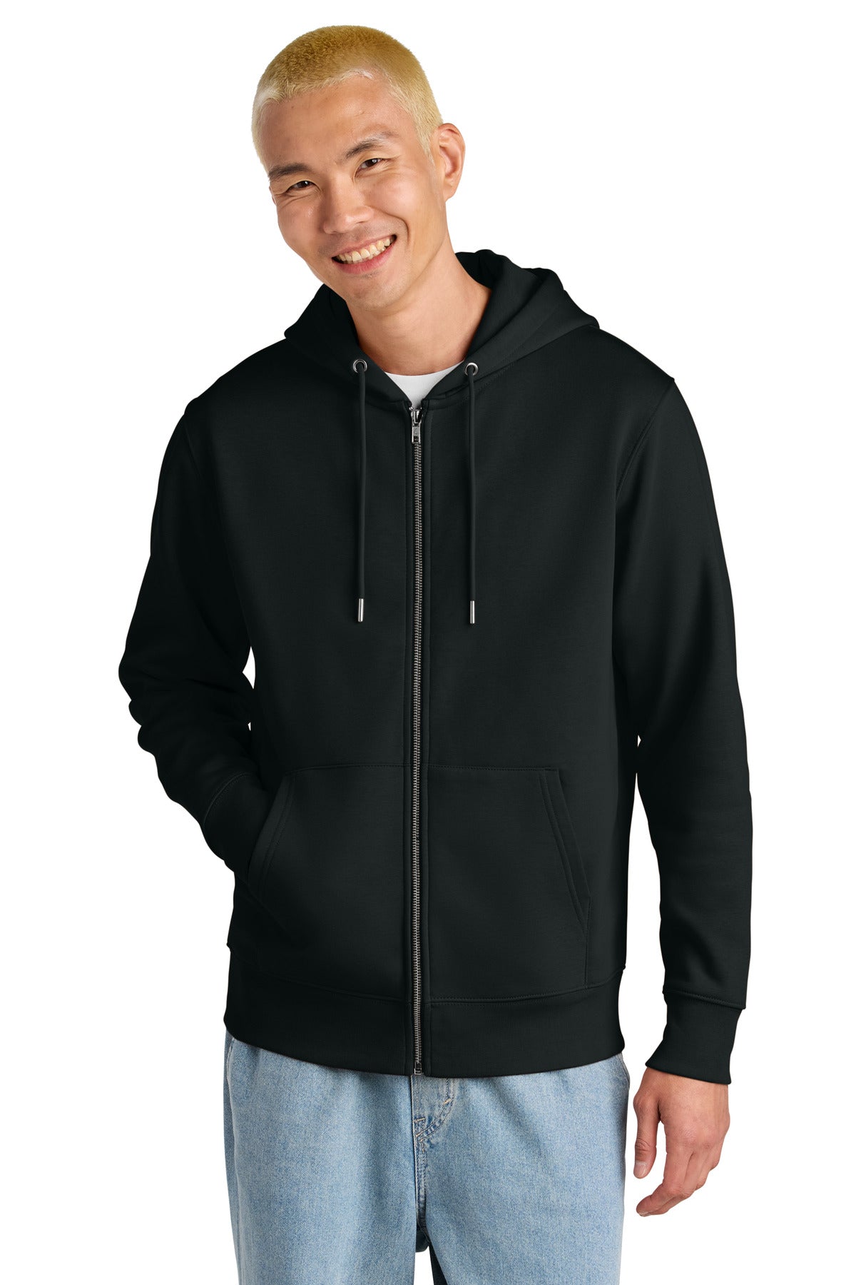 Stanley/Stella Unisex Cultivator 2.0 Full-Zip Hooded Sweatshirt SXU005 - Black