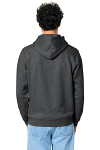 Stanley/Stella Unisex Drummer 2.0 Hooded Sweatshirt SXU009 - Dark Heather Grey Back