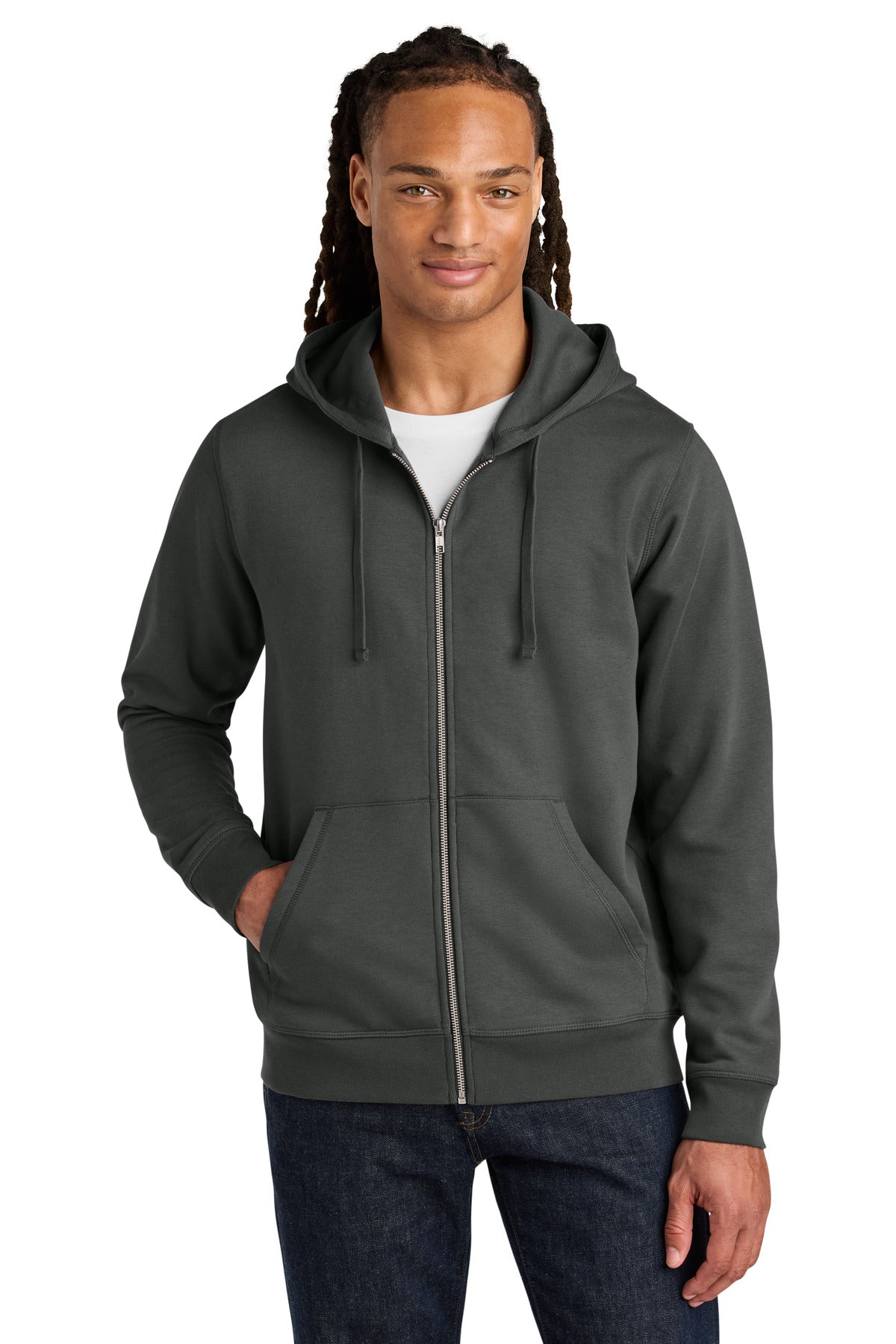 Stanley/Stella Unisex Mixer Full-Zip Hooded Sweatshirt SXU011 - Anthracite