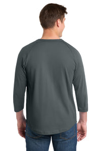 Sport-Tek Colorblock Raglan Jersey - Iron Grey Back