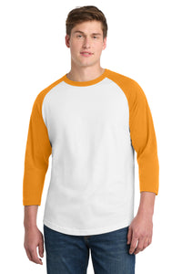 Sport-Tek Colorblock Raglan Jersey - White/ Gold