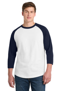 Sport-Tek Colorblock Raglan Jersey - White/ Navy