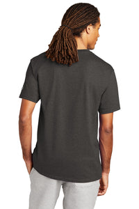 Champion   Heritage 6-Oz. Jersey Tee T425 - Charcoal Heather Back