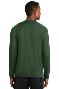 Sport-Tek Dry Zone Long Sleeve Raglan T-Shirt - Forest Green Back