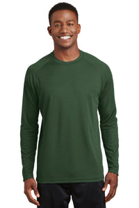 Sport-Tek Dry Zone Long Sleeve Raglan T-Shirt - Forest Green