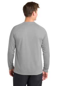 Sport-Tek Dry Zone Long Sleeve Raglan T-Shirt - Silver Back