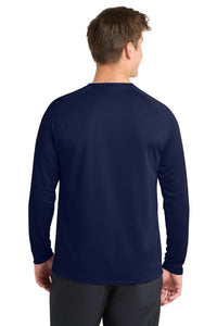 Sport-Tek Dry Zone Long Sleeve Raglan T-Shirt - True Navy Back