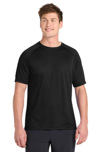 Sport-Tek Dry Zone Short Sleeve Raglan T-Shirt - Black