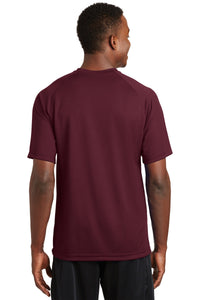Sport-Tek Dry Zone Short Sleeve Raglan T-Shirt - Maroon Back