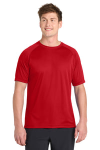 Sport-Tek Dry Zone Short Sleeve Raglan T-Shirt - True Red
