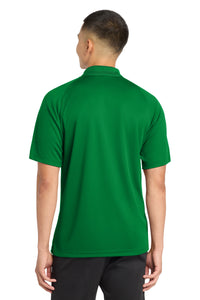 Sport-Tek Dry Zone Raglan Polo - Kelly Green Back