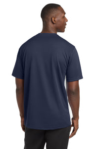 Sport-Tek Dry Zone Colorblock Crew - True Navy/ White Back