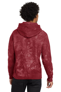 Champion  Reverse Weave  Scrunch-Dye Tie-Dye Hooded Sweatshirt - Mulled Berry Back