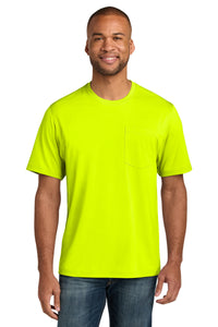 CornerStone Tall Workwear Pro Short Sleeve Pocket Tee TLCS440P - Safety Yellow