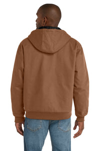CornerStone Tall Duck Cloth Hooded Work Jacket - Duck Brown Back
