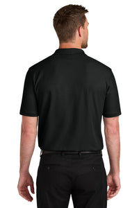 Port Authority Tall Wearever Signature Pique Pocket Polo TLK200P - Deep Black Back