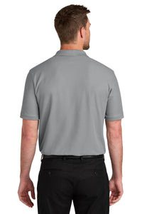 Port Authority Tall Wearever Signature Pique Pocket Polo TLK200P - Gusty Grey Back