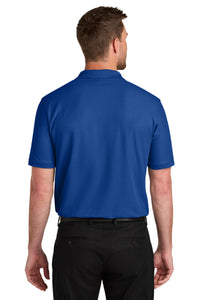 Port Authority Tall Wearever Signature Pique Pocket Polo TLK200P - True Royal Back