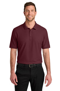 Port Authority Tall Wearever Signature Pique Polo TLK200 - Burgundy