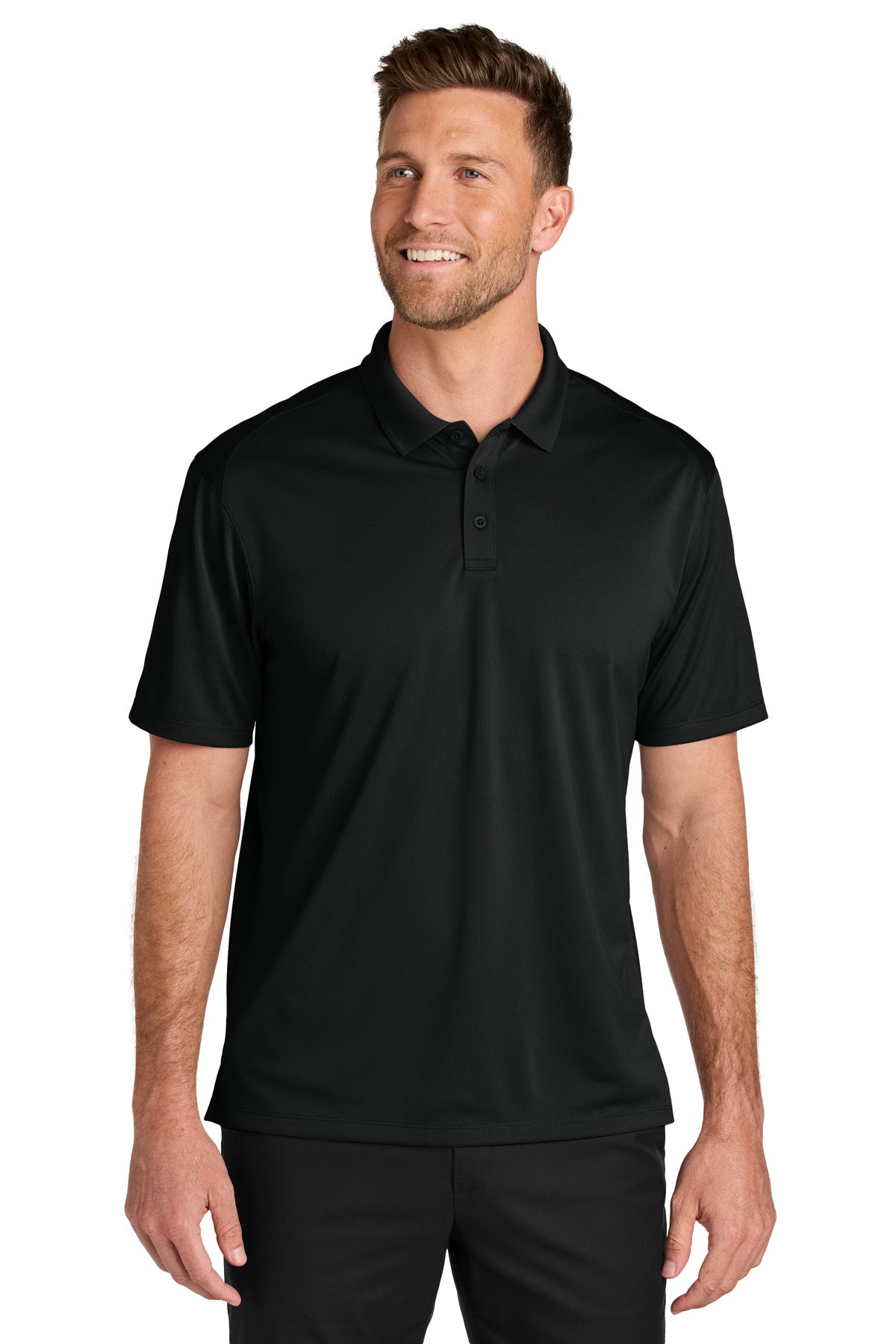 Port Authority Tall Wearever Performance Pique Polo TLK240 - Deep Black