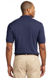 Port Authority Tall Heavyweight Cotton Pique Polo - Navy Back