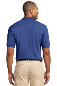 Port Authority Tall Heavyweight Cotton Pique Polo - Royal Back