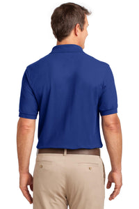 Port Authority Tall Silk Touch Polo with Pocket - Royal Back