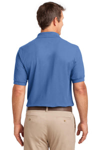 Port Authority Tall Silk Touch Polo with Pocket - Ultramarine Blue Back