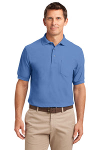 Port Authority Tall Silk Touch Polo with Pocket - Ultramarine Blue