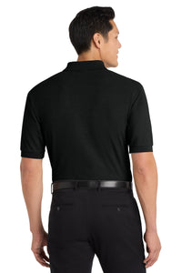 Port Authority Tall Silk Touch Polo - Black Back