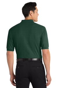 Port Authority Tall Silk Touch Polo - Dark Green Back