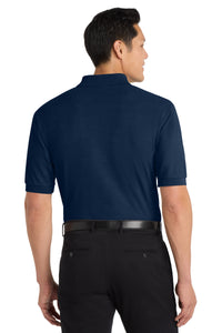 Port Authority Tall Silk Touch Polo - Navy Back