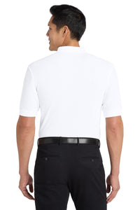 Port Authority Tall Silk Touch Polo - White Back
