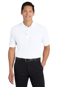 Port Authority Tall Silk Touch Polo - White